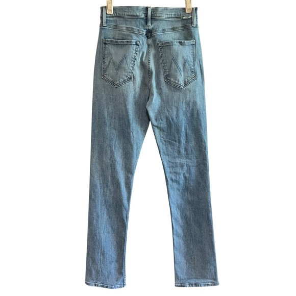 MOTHER High Waisted Rider Skimp Straight Leg Stretch Jeans in Dreamer Size 27 - Picture 4 of 14